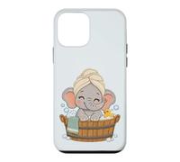 Joli éléphant Pendant Le Bain - Motif Animal Amusant Coque pour iPhone 12 Mini