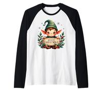 Joli Elfe de Noël - Merry Holiday Manche Raglan
