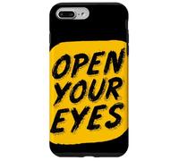 Joli emblème Jaune « Open Your Eyes » Coque pour iPhone 7 Plus/8 Plus