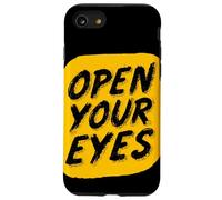 Joli emblème Jaune « Open Your Eyes » Coque pour iPhone SE (2020) / 7/8