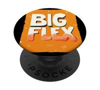 Joli emblème Orange avec déclaration Big Flex PopSockets PopGrip Adhésif