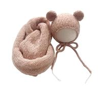 Joli Ensemble De Costumes D'ours Pour Bébé Ensemble Enveloppe En Mohair Et Chapeau Nouveau-nés Doit Être Tricoté Avec Chapeau Tenue Sur Le Thème De L'ours Les Séances Photo Tenues