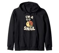 Joli escargot de dessin animé avec texte amusant Sweat à Capuche