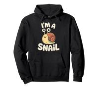 Joli escargot de dessin animé avec texte amusant Sweat à Capuche
