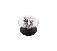 Joli et problématique Amusant Yorkshire Mignon et Impertinent Amoureux des Chiens PopSockets PopGrip Adhésif