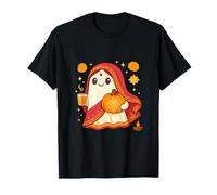 Joli fantôme de Diwali avec Motif Chai et Citrouille T-Shirt