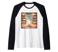 Joli fantôme d'halloween || Bibliothèque Amateur de Livres || Nœud Rose Manche Raglan