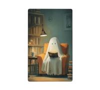 Joli fantôme lisant sous une lampe douce à bascule simple plaque murale vierge couvercle d'interrupteur décoratif 1 gang pour cuisine salle de bain taille 11,4 x 7 cm