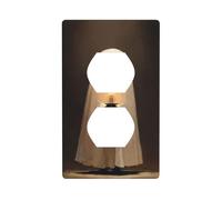 Joli fantôme tenant une bougie - Couvercle de prise de courant - Plaque murale décorative pour cuisine, salle de bain - Dimensions : 7 x 11,4 cm