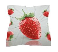 Joli foulard en soie légère effet fraise, style bohème, idéal pour les cheveux. Parfait comme bandana, bandeau ou mouchoir. À porter aussi bien sur un sac ou un cou.