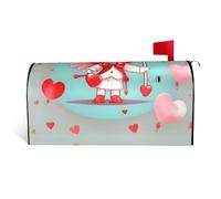 Joli garçon adorable. C'est une housse de boîte aux lettres en tissu imperméable avec une impression sur un côté et une ouverture incurvée sur un côté.