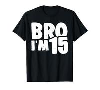 Joli garçon de 15e anniversaire pour enfants, mon frère, j'ai 15 ans T-Shirt