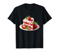 Joli gâteau aux Fraises pour Les Amateurs de Bonbons et de gâteaux T-Shirt