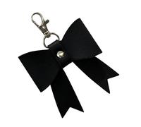 Joli grand nœud en cuir PU - Nœud pour sac à main | Pendentif esthétique | Accessoires Coquette Porte-clés pour casque et sac à main, Refer to description, Cuir, Unisexe