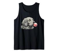 Joli graphisme Golden Retriever Pink Bubble Gum pour Amoureux des Chiens Débardeur