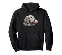 Joli graphisme Golden Retriever Pink Bubble Gum pour Amoureux des Chiens Sweat à Capuche