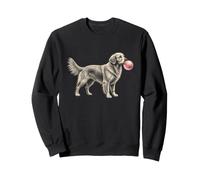 Joli graphisme Golden Retriever Pink Bubble Gum pour Amoureux des Chiens Sweatshirt