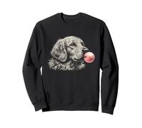 Joli graphisme Golden Retriever Pink Bubble Gum pour Amoureux des Chiens Sweatshirt