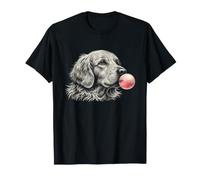 Joli graphisme Golden Retriever Pink Bubble Gum pour Amoureux des Chiens T-Shirt