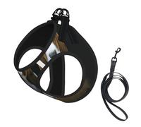 Joli harnais pour chien imprimé basset hound chiots, 2 boucles, gilet pour chien, clip de laisse avant anti-traction, pour chiens de petite et moyenne taille
