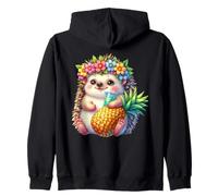 Joli hérisson Ananas Tropical Summer Vibes Sweat à Capuche