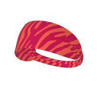Joli imprimé Animal Rose Orange zèbre léopard,Bandeau de Sport Unisexe, Bandeau élastique Multi-usages pour Cheveux