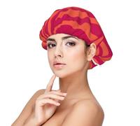 Joli imprimé animal rose orange zèbre léopard,Bonnet de nuit en satin pour adulte - Bonnet de nuit élastique pour femme, couvre-cheveux de nuit