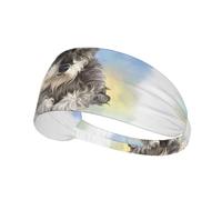 Joli imprimé Mini Schnauzer,Bandeau de Sport Unisexe, Bandeau élastique Multi-usages pour Cheveux