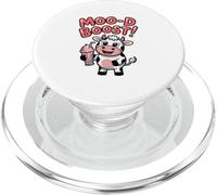 Joli Jeu de Mots de Vache de Dessin animé, Moo-d-Boost! PopSockets PopGrip pour MagSafe