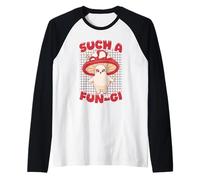 Joli Jeu de Mots en Forme de Champignon avec Citation Amusante pour Amoureux de la Nature Manche Raglan