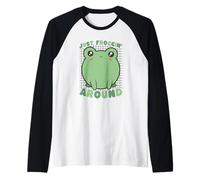 Joli Jeu de Mots Grenouille Qui se frogne Autour drôle Manche Raglan