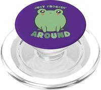 Joli Jeu de Mots Grenouille Qui se frogne Autour drôle PopSockets PopGrip pour MagSafe