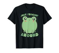 Joli Jeu de Mots Grenouille Qui se frogne Autour drôle T-Shirt
