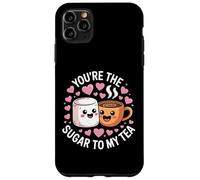 Joli jeu de mots « You're The Sugar To My Tea » pour couples Coque pour iPhone 11 Pro Max