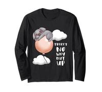 Joli Koala « There's No Way But Up » Cadeau Amusant pour Femmes, Hommes, Enfants Manche Longue
