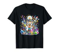Joli labo Scientifique coloré en Forme de Hibou Scientifique T-Shirt