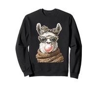 Joli Lama avec Chewing-Gum - Coquette d'automne Confortable Sweatshirt