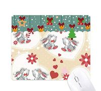 joli lapin gris de la saint - valentin tapis de souris en jeu - office mat noël