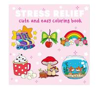 Joli livre de coloriage, livre de coloriage confortable, livres de coloriage, grands modèles de coloriage, apaise le jeu relaxant, l'apprentissage précoce, activités quotidiennes confortables pour les