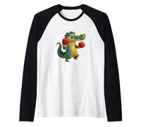 Joli Look Alligator avec Gants de Frappe pour Les Amateurs de Sport Manche Raglan