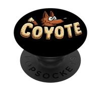Joli Look Coyote pour garçons et Filles de Dessins animés PopSockets PopGrip Adhésif