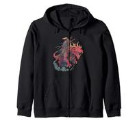 Joli Look de Dragon avec Cavalier pour Les Amateurs de Fantaisie et de Dragons Sweat à Capuche