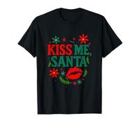 Joli Look Kiss Me dans Un Style de Noël T-Shirt