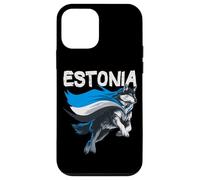 Joli Look Loup estonien aux Couleurs estoniennes Coque pour iPhone 12 Mini