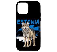 Joli Loup d'Estonie dans des Couleurs patriotiques Coque pour iPhone 12 Mini