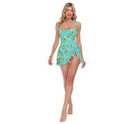 Joli maillot de bain turquoise avocat avec couverture modeste, Mignon Avocat Turquoise, Taille S