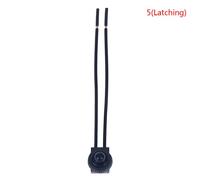 Joli Marche-Arrêt À Bouton-Poussoir Étanche Avec Fils De 4 "",Interrupteur Monopolaire Pour Moto,Voiture,Bateau,220v,1 Pièce - Type Black Latching