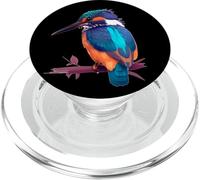 Joli Martin-pêcheur Bleu pour observateur d'oiseaux PopSockets PopGrip pour MagSafe