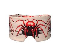 Joli masque de sommeil avec imprimé araignée rouge - Cadeau doux pour homme et femme - Bandeau de voyage réglable pour yoga