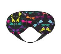 Joli masque de sommeil avec sangle réglable doux pour les yeux en avion, voyage, relaxation, yoga, sieste et méditation